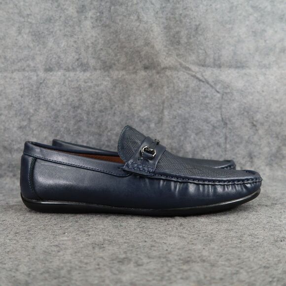 Andrew Fezza Shoes Mens 9.5 Loafer Moccasin Slip On Casual Navy Classic Fashion main image 10